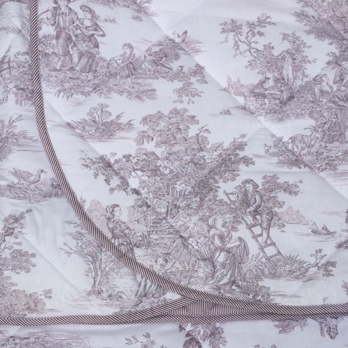  Quilt Toile de Jouy Julia, 260x260 cm
