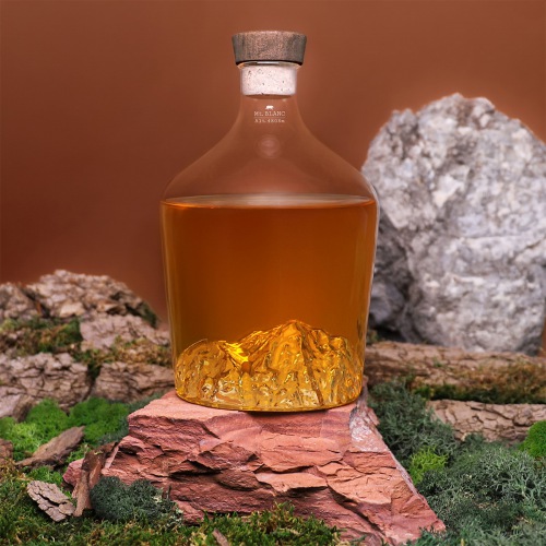  TOPOGRAPHIC Spirituosenflasche Mont Blanc