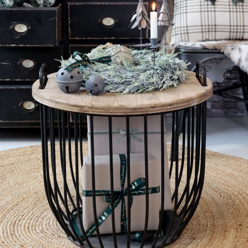  Beistelltisch Black Basket, gross, schwarz