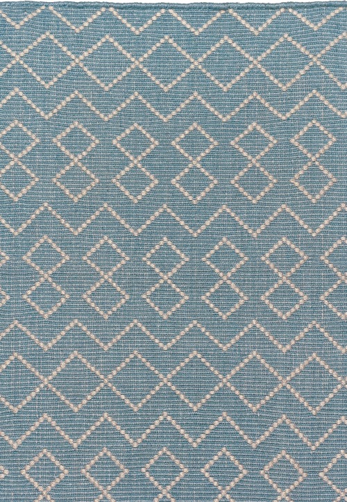  PET - Tunis Läufer  aqua - ecru 70 x 140 cm