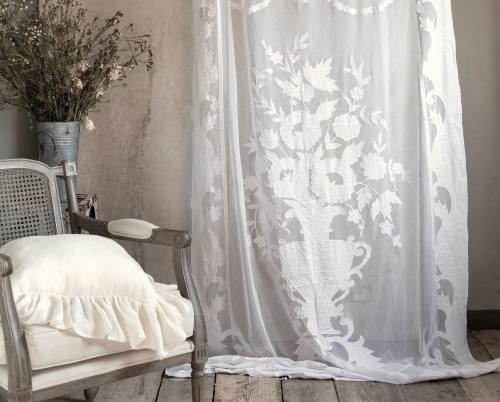  BLANCHETTE Vorhang Dentelle 140 x 290 cm