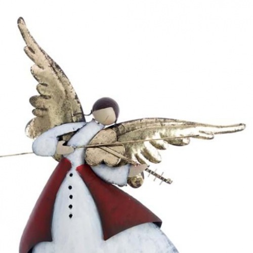  GROSSER WEIHNACHTSENGEL Violinista celeste, H 92 cml  Angelo mit 