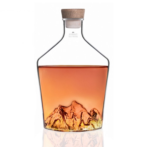 TOPOGRAPHIC Spirituosenflasche Mount Everest