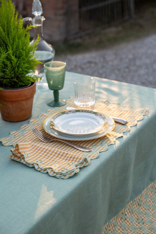  SERVIETTE Capri gelb