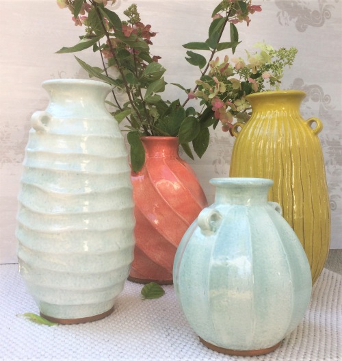  Bungalow Vase Vital Gelb, 36 cm