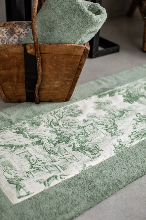  MANUFAKTUR BADTEPPICH Toile de Jouy 70 x 140 cm 