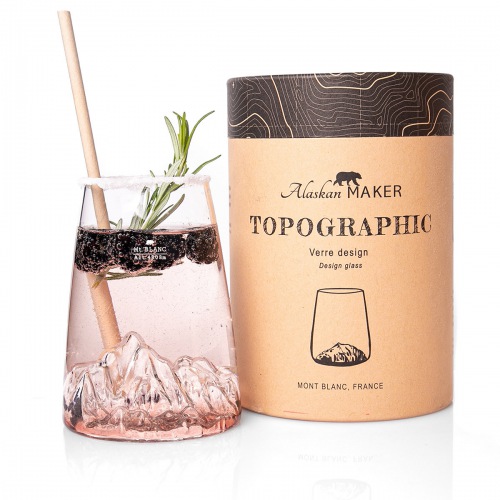  TOPOGRAPHIC Glas Mont Blanc