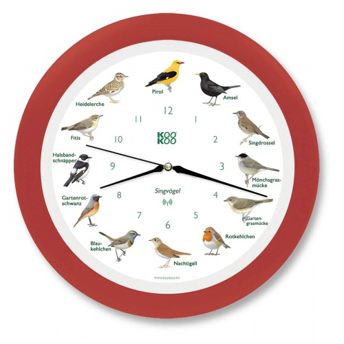  WANDUHR Zwitschern und Singen mit Namen