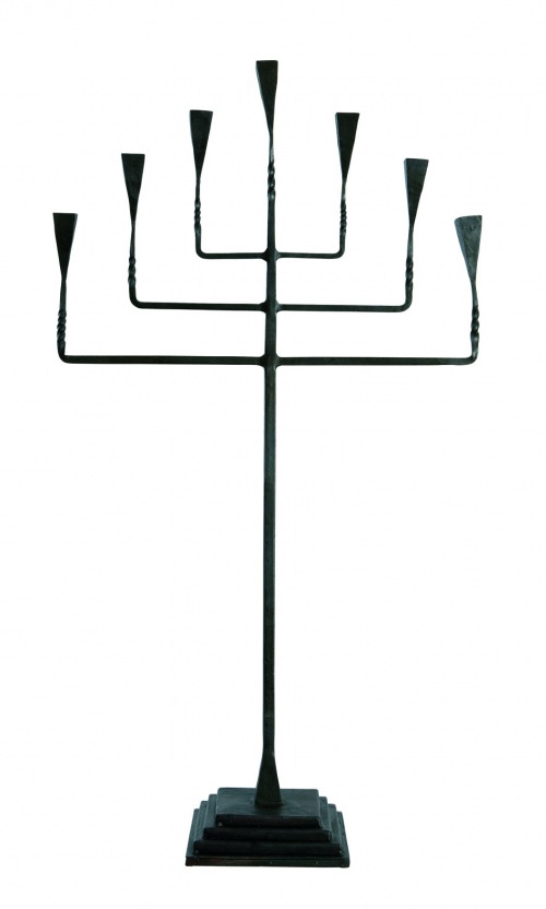  7-Kerzenleuchter Schmiedeeisen