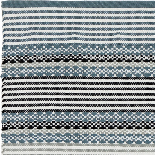  Liv Poly-Läufer Knit in Blaumix  70 x 190 cm