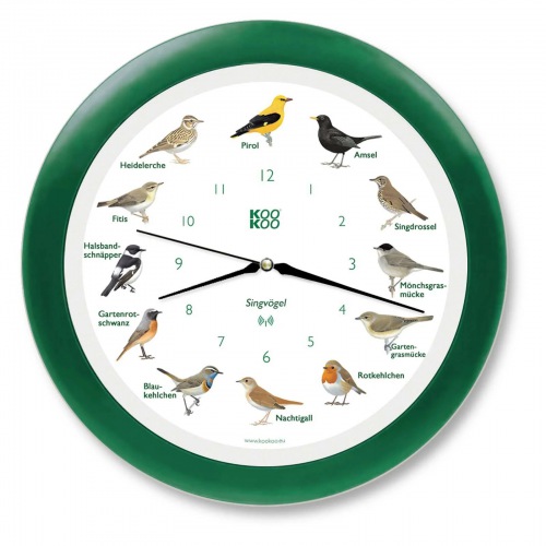  WANDUHR Zwitschern und Singen mit Namen