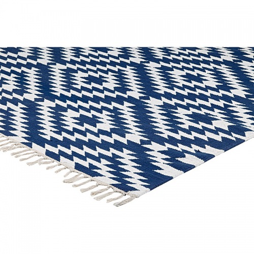  Läufer klein Apache, 55 x 120cm, navy/weiss