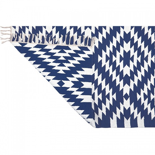  Läufer Apache, 70 x 200 cm, navy/weiss