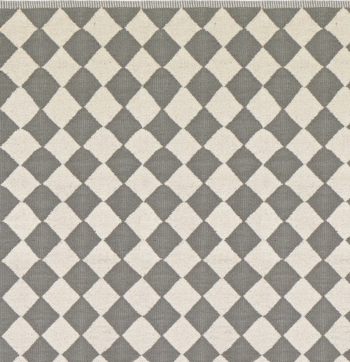  PET-Diamond Läufer  grau-ecru  60 x 90 cm