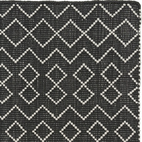  PET - Tunis Läufer  schwarz-ecru 70 x 140 cm