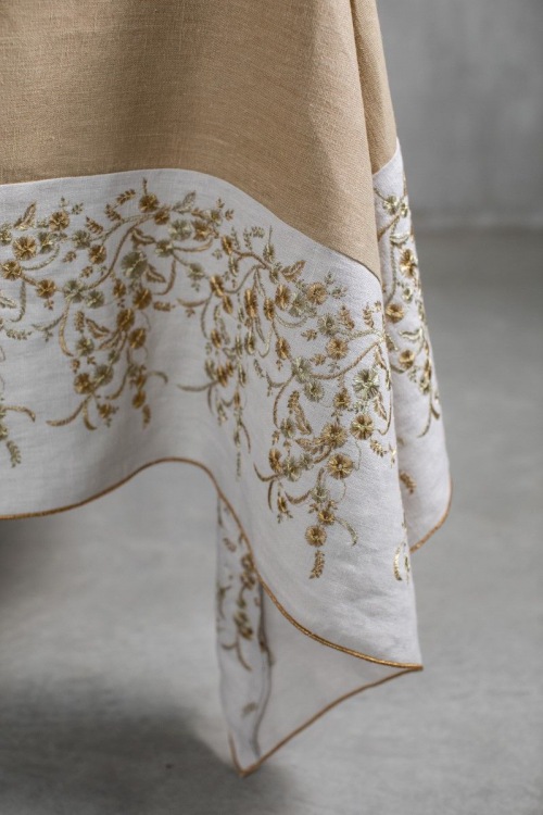 MANUFAKTUR Tischdecke Venaria Warm Linen