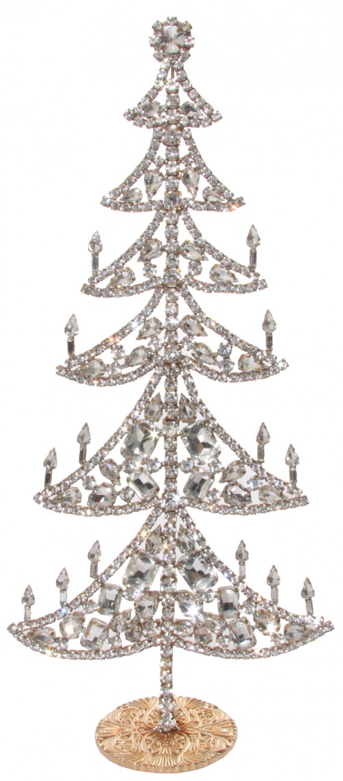  GROSSER RETRODESIGN Gablonzer Weihnachtsbaum No11