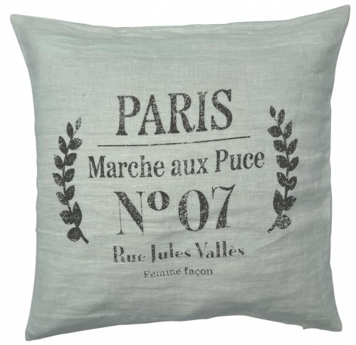  Leinenkissen Marché aux Puces, 50 x 50 cm