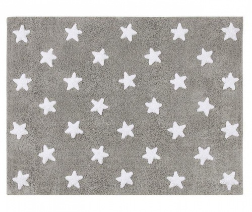  Lorena Canals Teppich Sterne grau 120 x 60 cm