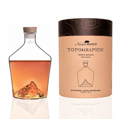 TOPOGRAPHIC Spirituosenflasche Matterhorn