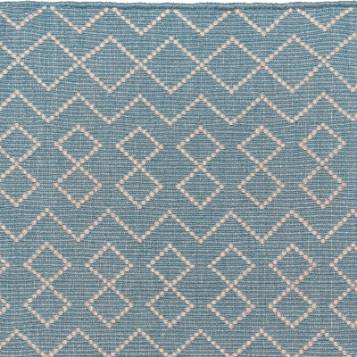 PET - Tunis Läufer  aqua - ecru 70 x 140 cm