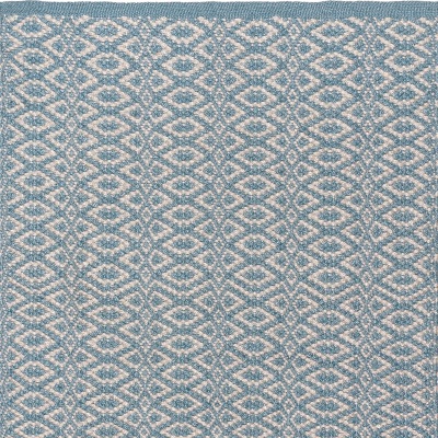 PET - Bergen Läufer  aqua-ecru 70 x 250 cm