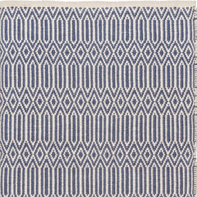 PET - Wik Läufer, blau - ecru, 70 x 250 cm
