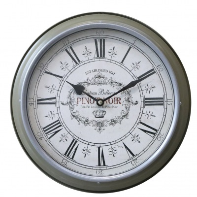 Wanduhr Chateau Bellecourt verte