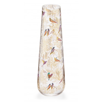 Grosse OBJET VASE Golden Leaves and Birds