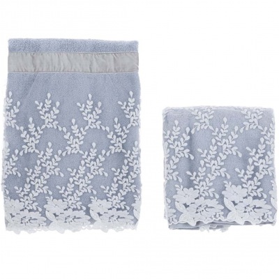2-er HANDTUCH SET Florentina, blau