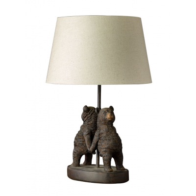 Lampe mit Schirm - Bären