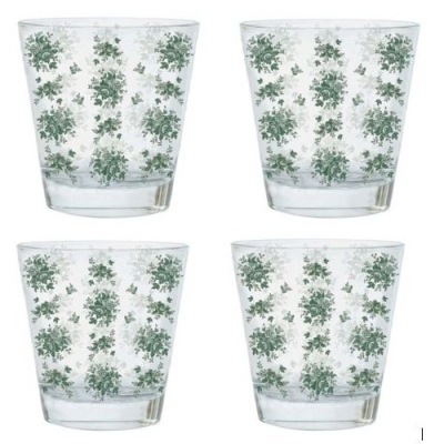 4-er Set Trinkgläser Fiori verdi