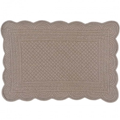 Tischset Boutis taupe-mokka french beige