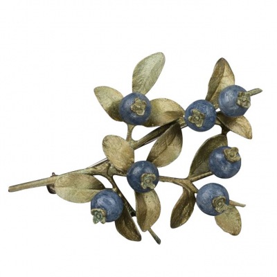 Brosche Botanica - Blueberry