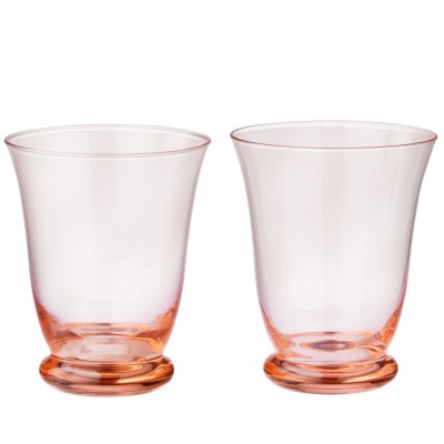 2er-Set Trinkgläser Trelli peach