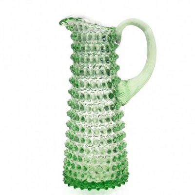 GLASKUNST Karaffe Tautropfen 1 Liter grün