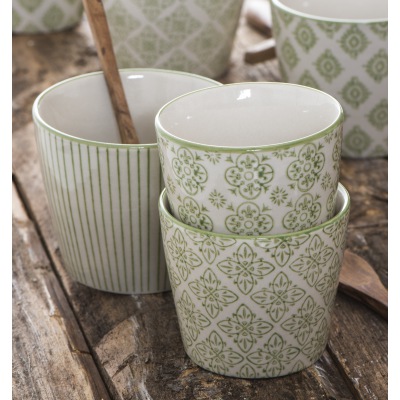 4-Becher-Set Casablanca grün