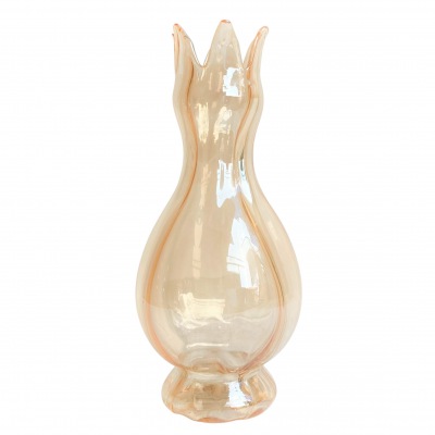 DES POTS NL Kronenvase apricot gross