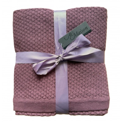 AU MAISON Plaid Miss Loop soft cassis