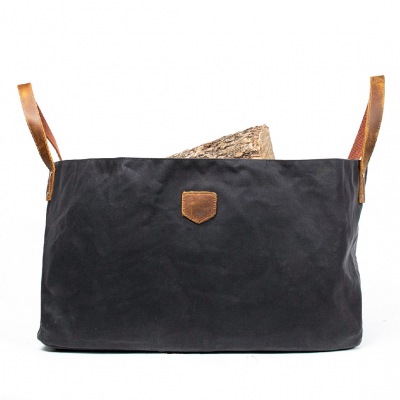 Kaminholztasche Alaskan carbon