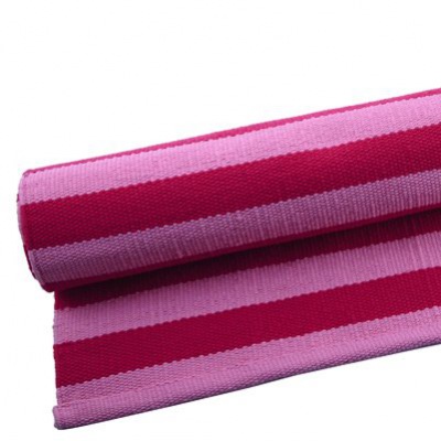 Liv Poly-Läufer Stripe pink/rot, 70 x 190 cm