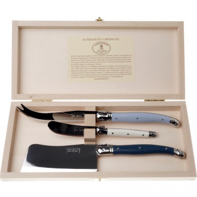 3er Käsemesser-Set Nordic blue