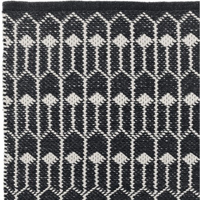 Läufer Tulip 70 x 200 cm schwarz-ecru