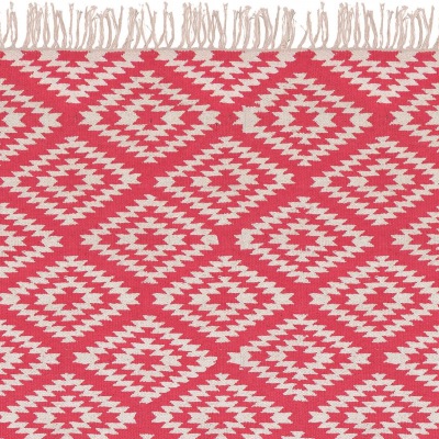 Läufer klein Apache, 55 x 120 cm,  pink/weiss