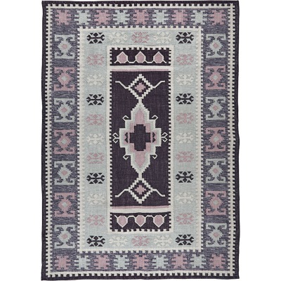 PET - Souk Kelim Teppich sage 200 x 300 cm