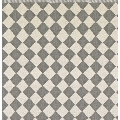 PET-Diamond Teppich, grau-ecru, 140 x 200 cm