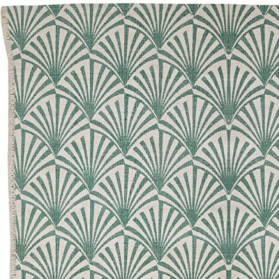 Läufer Fan in der Farbe Jade, bedruckt,     70 x 140 cm