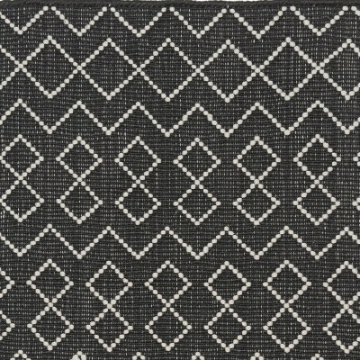 PET - Tunis Läufer  schwarz-ecru 70 x 250 cm