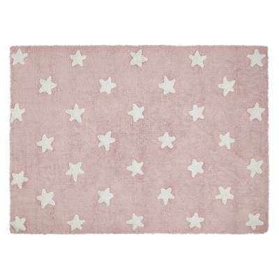 Lorena Canals Teppich Sterne rosa 120 x 60 cm