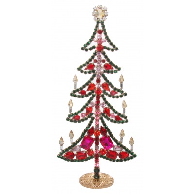 GABLONZER Weihnachtsbaum Bijouterie rot-grün